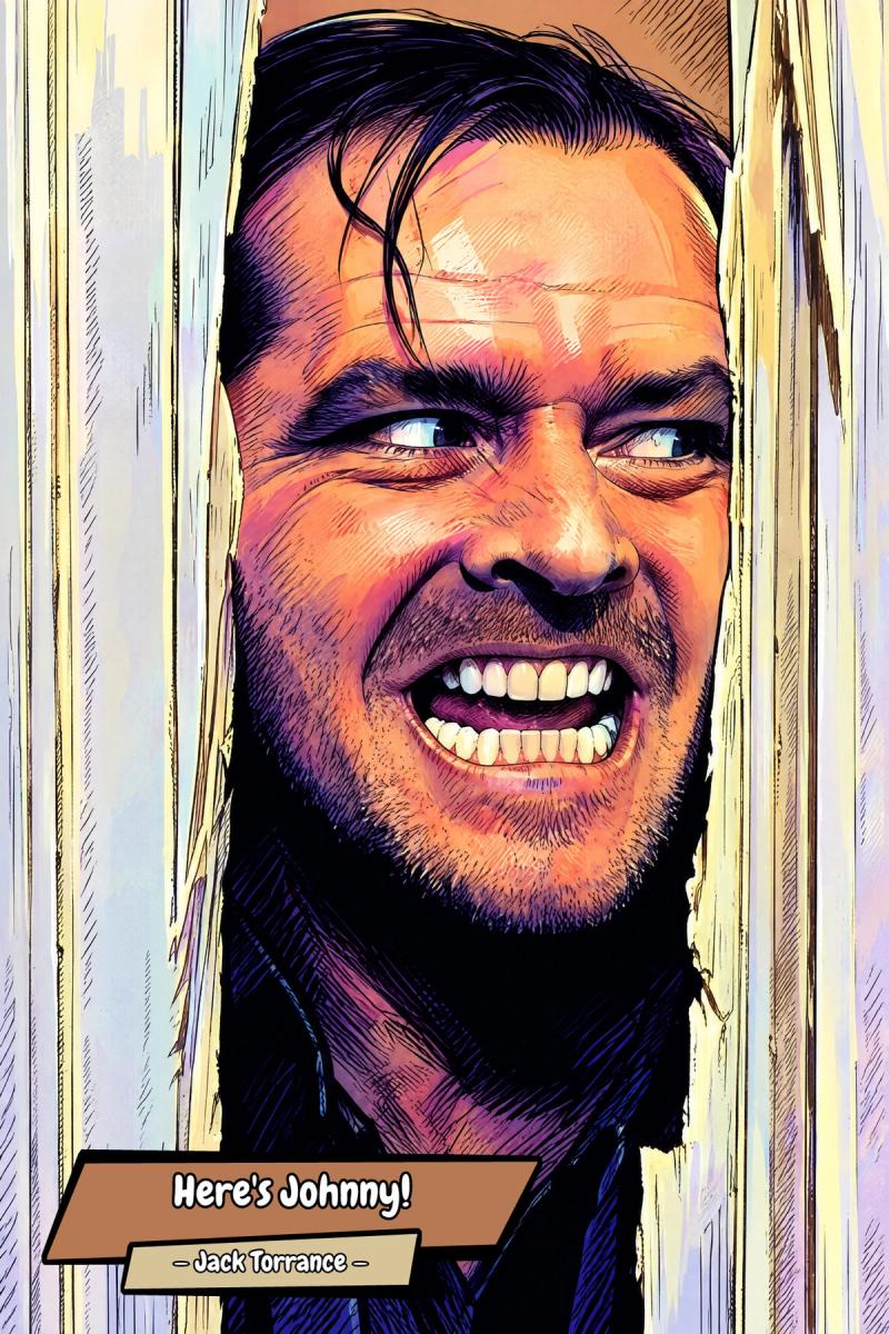The Shining — Comic Strip Canvas