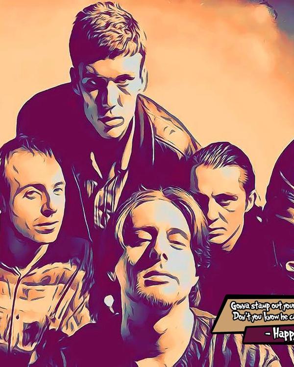 Happy Mondays — Comic Strip Canvas