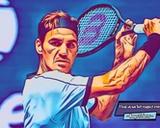 Roger Federer — Comic Strip Canvas