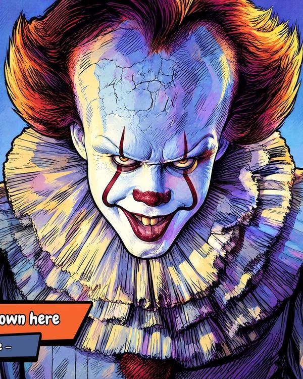 Pennywise — Comic Strip Canvas