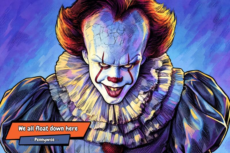 Pennywise — Comic Strip Canvas
