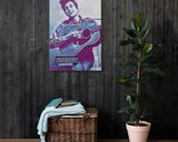 Bob Dylan lifestyle mockup — Comic Strip Canvas