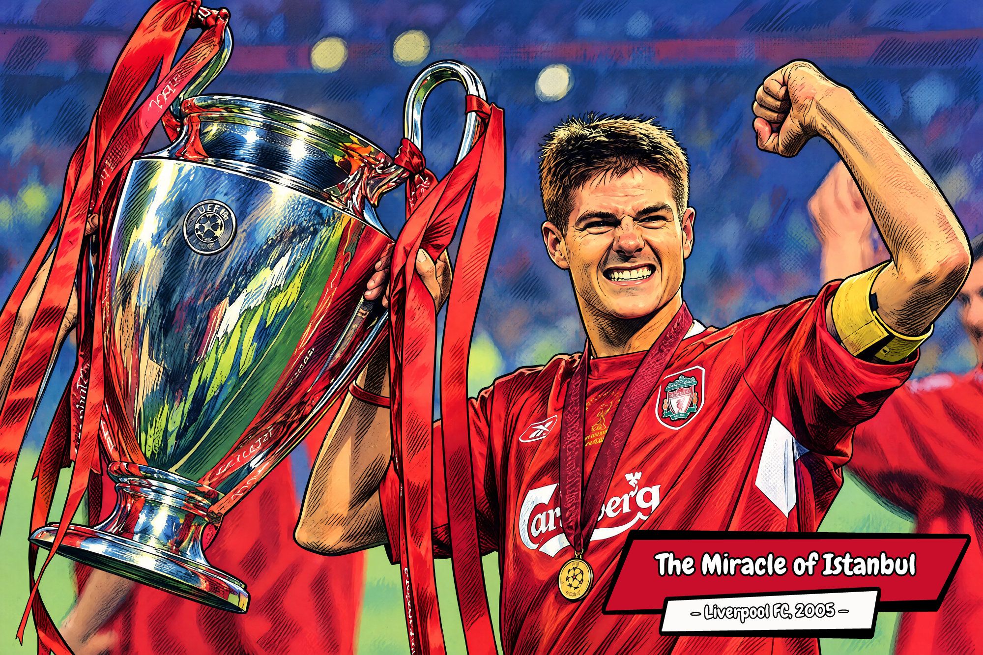 Liverpool 2019-2020 — Comic Strip Canvas