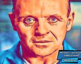 Hannibal Lecter — Comic Strip Canvas