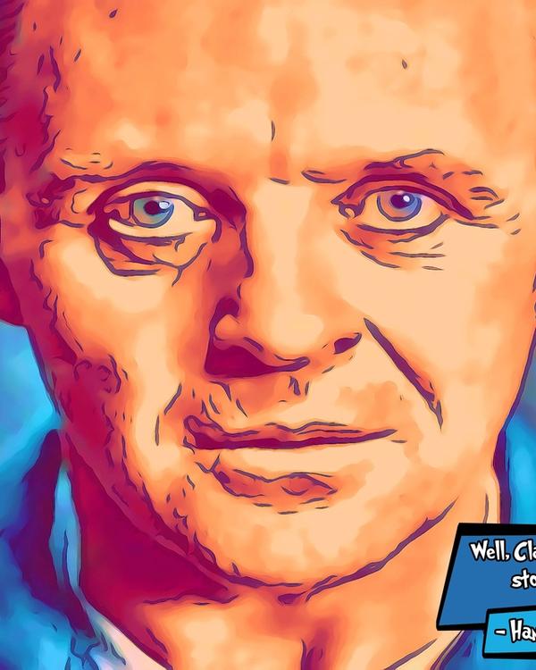 Hannibal Lecter — Comic Strip Canvas