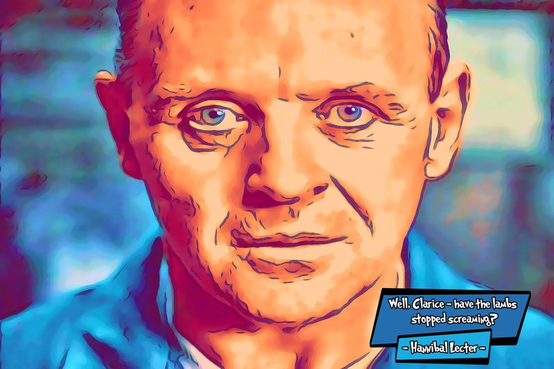 Hannibal Lecter — Comic Strip Canvas