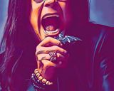 Ozzy Osbourne — Comic Strip Canvas