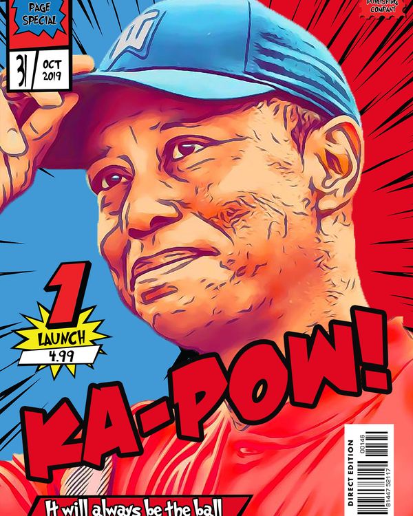 Tiger Woods — Comic Strip Canvas