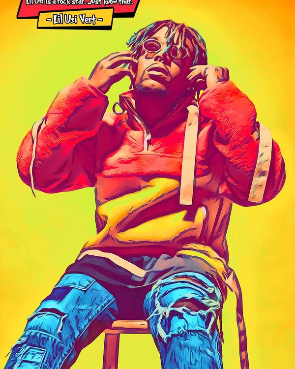Lil Uzi Vert — Comic Strip Canvas