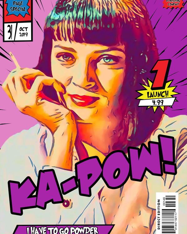 Mia Wallace — Comic Strip Canvas