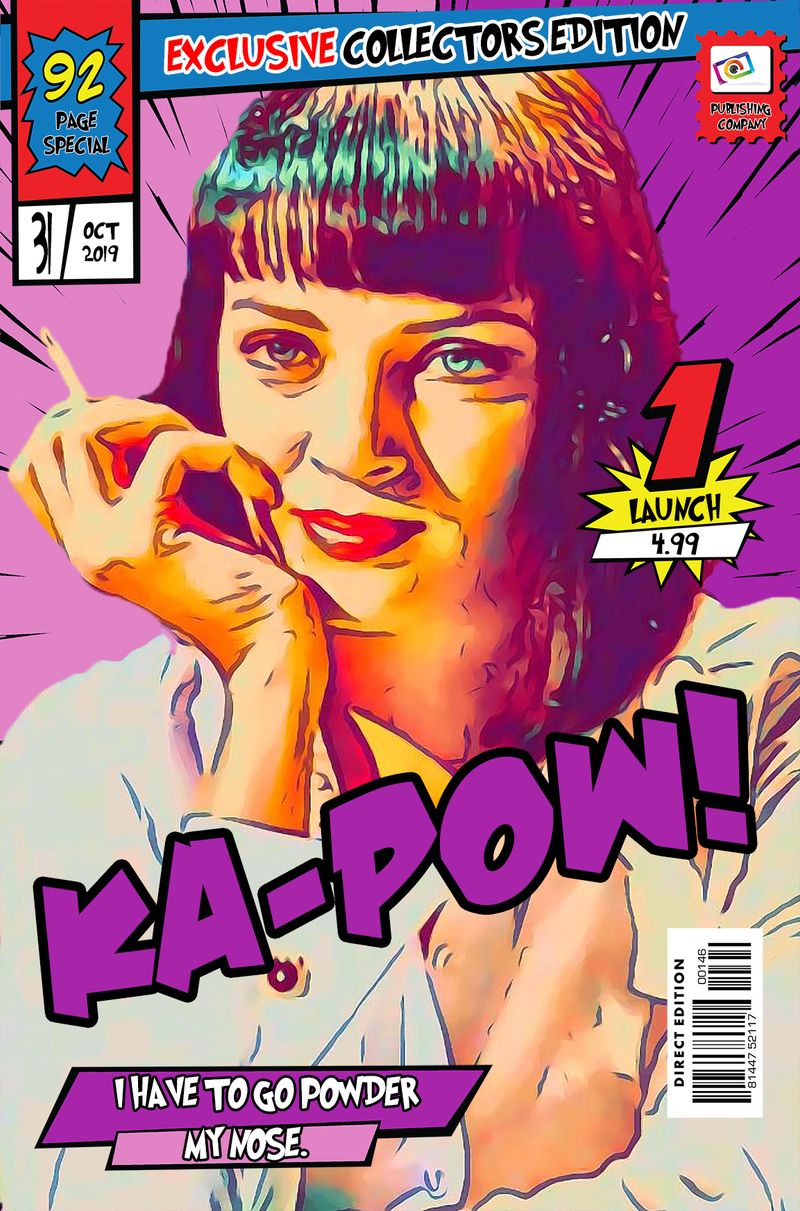 Mia Wallace — Comic Strip Canvas