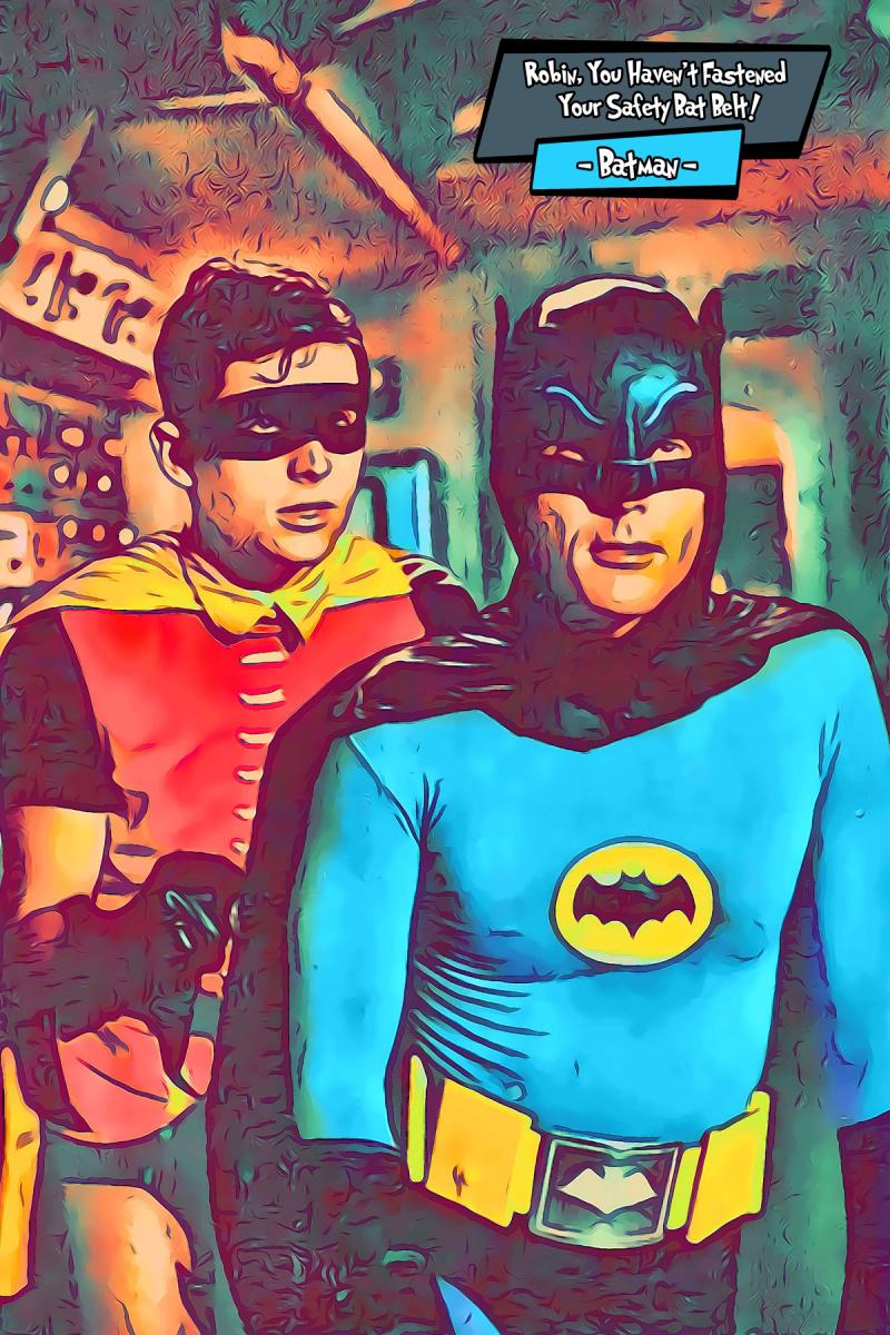 Batman&Robin — Comic Strip Canvas