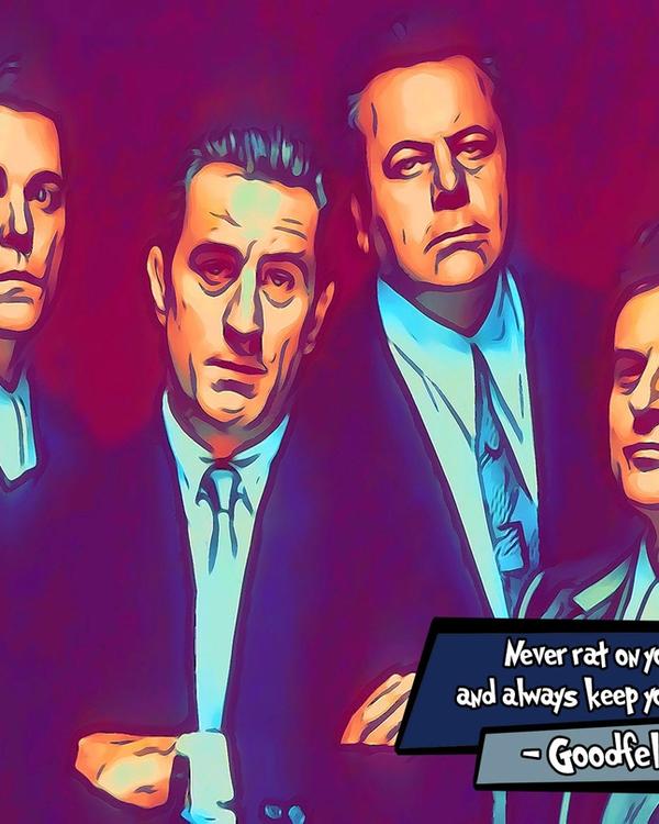 Goodfellas — Comic Strip Canvas