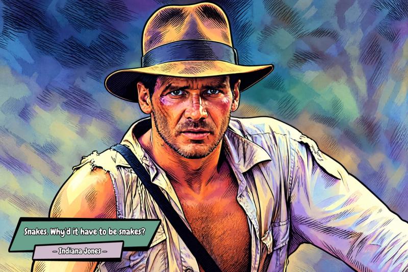 Indiana Jones — Comic Strip Canvas