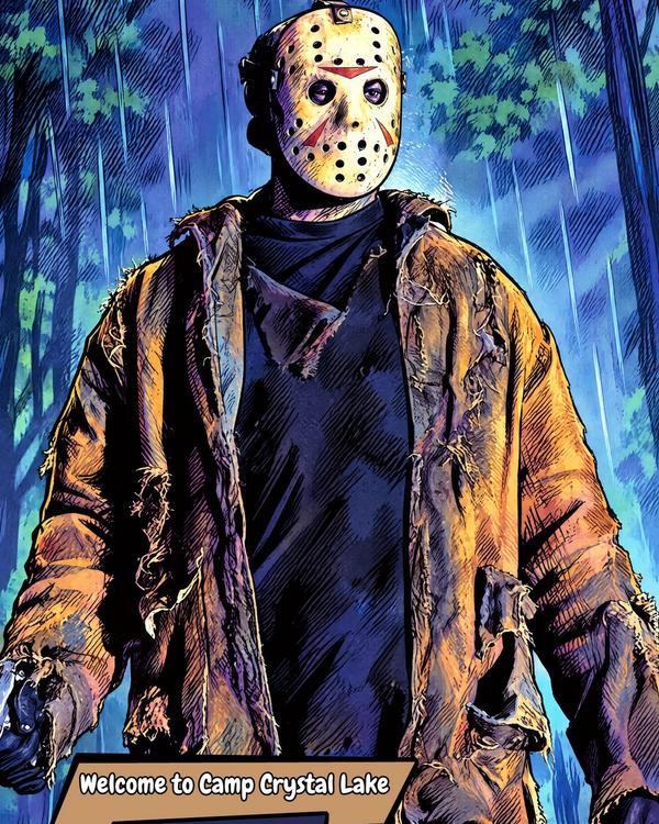 Jason Vorhees — Comic Strip Canvas