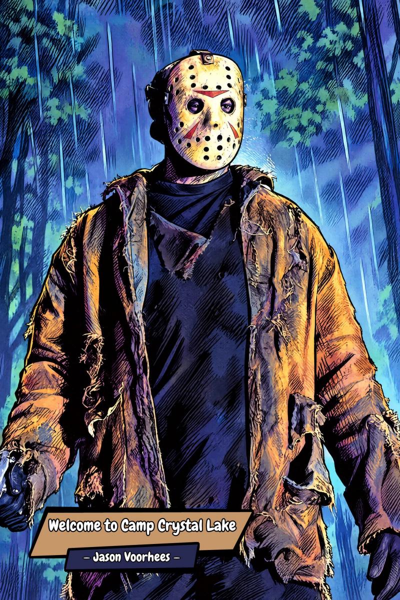 Jason Vorhees — Comic Strip Canvas