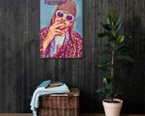 Kurt Cobain lifestyle mockup — Comic Strip Canvas