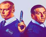 Hot Fuzz — Comic Strip Canvas