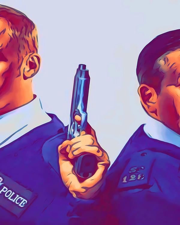 Hot Fuzz — Comic Strip Canvas