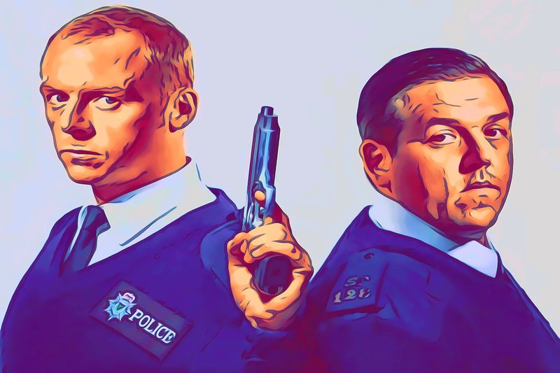 Hot Fuzz — Comic Strip Canvas