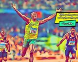 Usain Bolt — Comic Strip Canvas