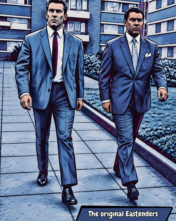 The Krays — Comic Strip Canvas