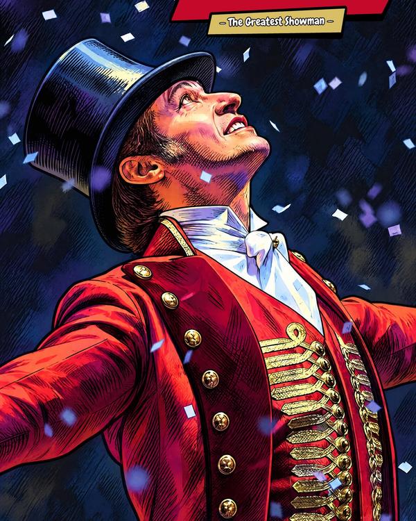 The Greatest Showman — Comic Strip Canvas