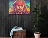 Jack Sparrow lifestyle mockup — Comic Strip Canvas