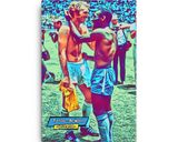 Bobby Moore & Pele lifestyle mockup — Comic Strip Canvas