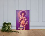 Jimi Hendrix lifestyle mockup — Comic Strip Canvas