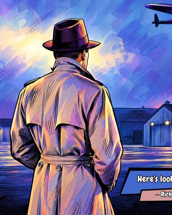 Casablanca — Comic Strip Canvas
