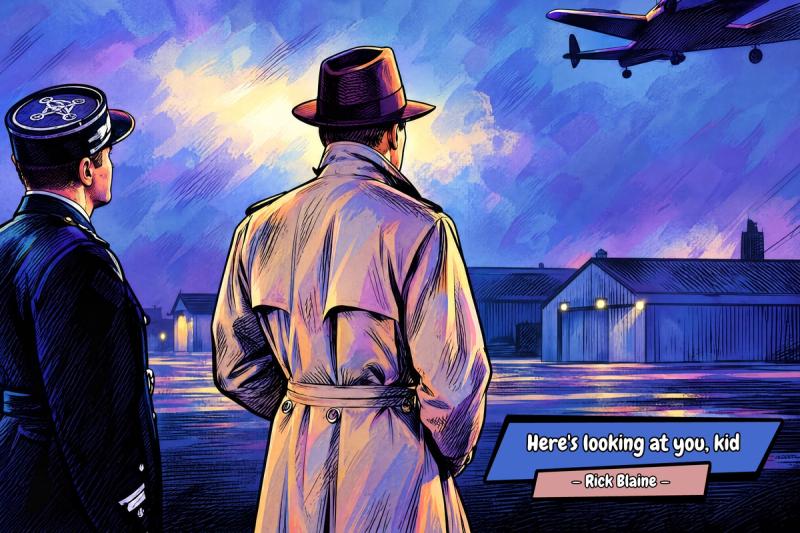 Casablanca — Comic Strip Canvas