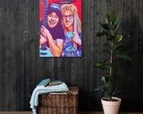Waynes World lifestyle mockup — Comic Strip Canvas