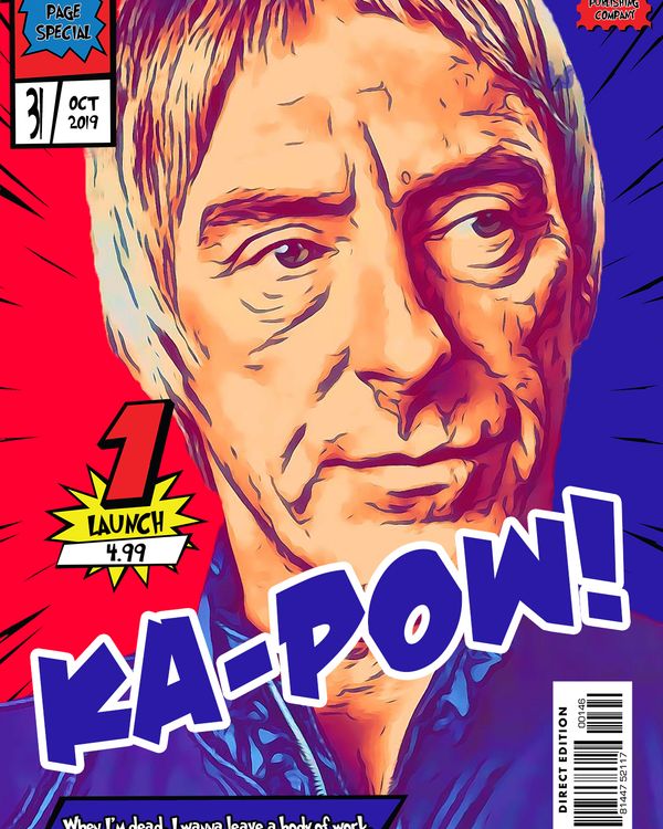 Paul Weller — Comic Strip Canvas