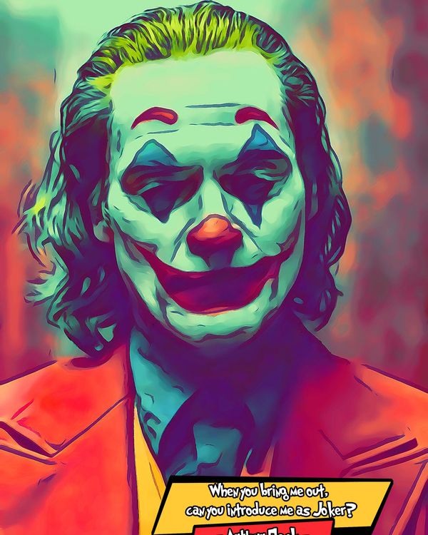 Joker 2019 — Comic Strip Canvas
