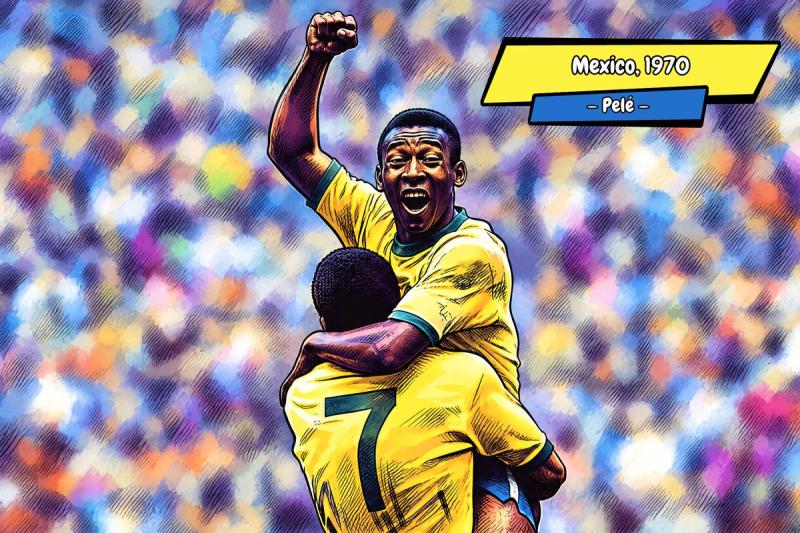 Pele — Comic Strip Canvas