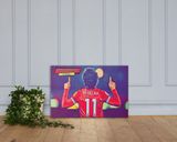 Mo Salah lifestyle mockup — Comic Strip Canvas