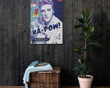 Elvis Presley lifestyle mockup — Comic Strip Canvas