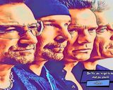 U2 — Comic Strip Canvas