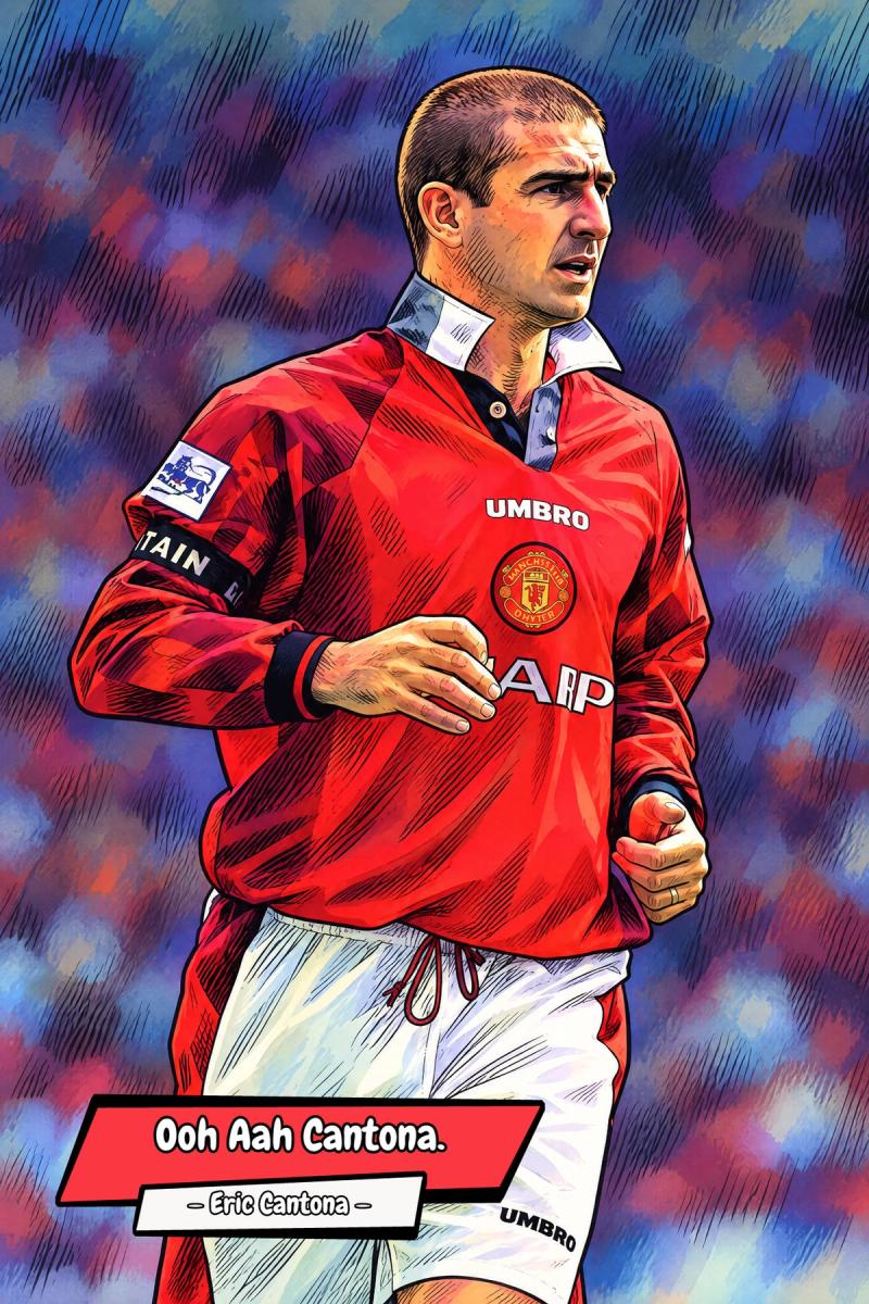 Eric Cantona — Comic Strip Canvas
