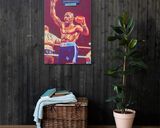 Marvin Hagler lifestyle mockup — Comic Strip Canvas