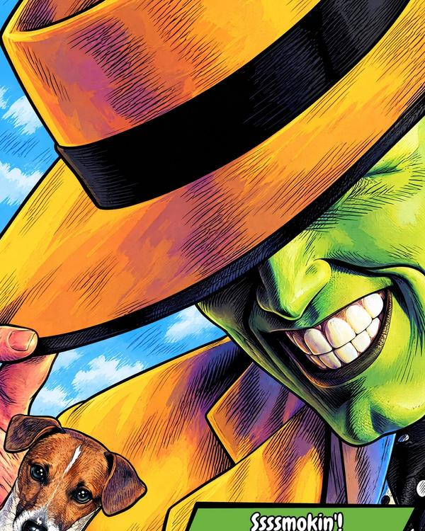 The Mask — Comic Strip Canvas