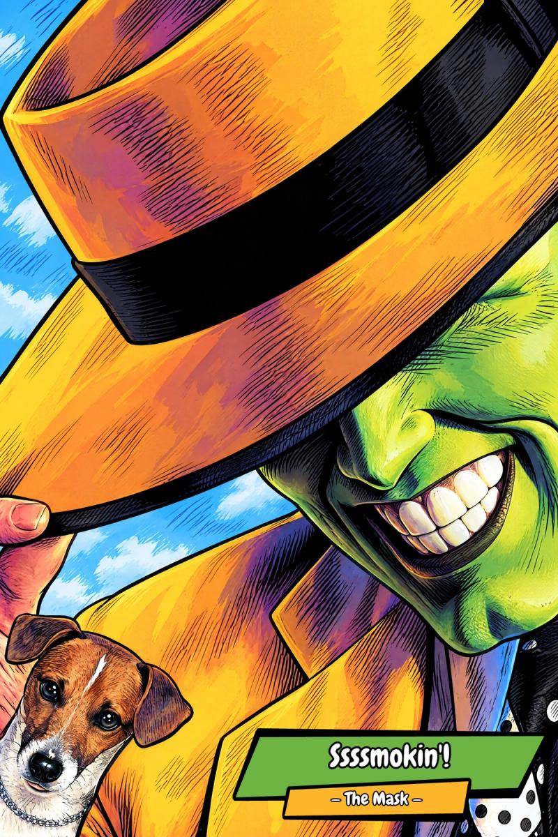 The Mask — Comic Strip Canvas