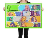 Billie Eilish lifestyle mockup — Comic Strip Canvas