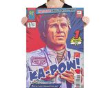 Steve McQueen lifestyle mockup — Comic Strip Canvas