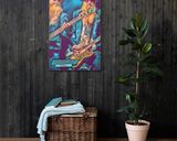 ZZ Top lifestyle mockup — Comic Strip Canvas