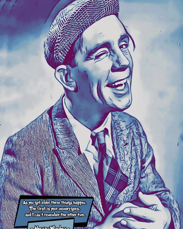 Norman Wisdom — Comic Strip Canvas