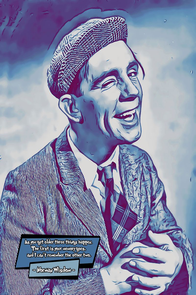 Norman Wisdom — Comic Strip Canvas