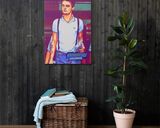 Pete Doherty lifestyle mockup — Comic Strip Canvas