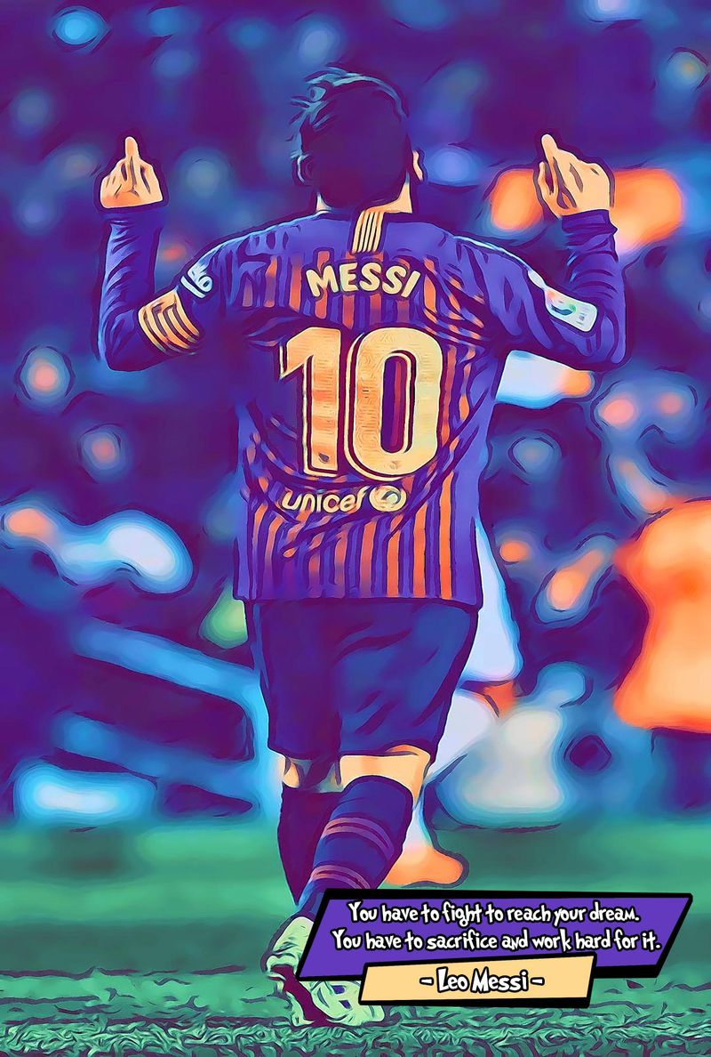 Leo Messi — Comic Strip Canvas